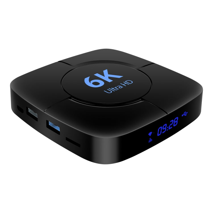 6K Ultra HD Android 12.0 Smart TV Box with Remote Control, 4GB+32GB, Allwinner H616 1.5GHZ Quad-Core(EU Plug)