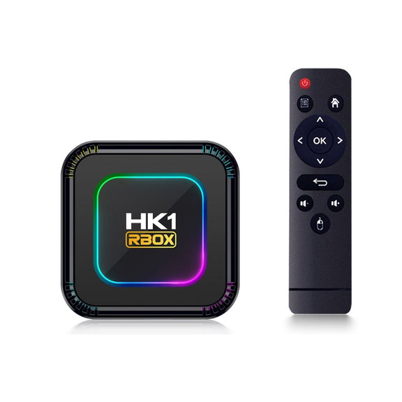 HK1 RBOX K8 8K Android 13.0 Smart TV Box with Remote Control, 4GB+64GB, RK3528 Quad-Core(AU Plug)