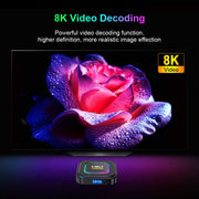 HK1 RBOX K8 8K Android 13.0 Smart TV Box with Remote Control, 2GB+16GB, RK3528 Quad-Core(US Plug)
