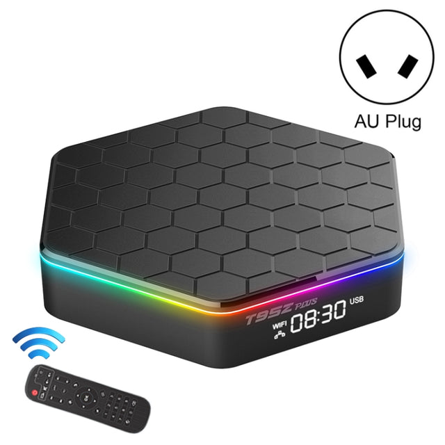 T95Z Plus 8K WiFi6 Android 12.0 Smart TV Box with Remote Control, 4GB+64GB, Allwinner H618 Quad-Core(AU Plug)