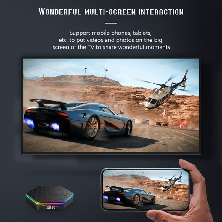 T95Z Plus 8K WiFi6 Android 12.0 Smart TV Box with Remote Control, 4GB+32GB, Allwinner H618 Quad-Core(US Plug) - Others by PMC TechLife | Online Shopping South Africa | PMC TechLife | Buy Now Pay Later Mobicred