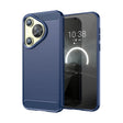 For Huawei Pura 70 Brushed Texture Carbon Fiber TPU Phone Case(Blue) - Huawei Cases by PMC Jewellery | Online Shopping South Africa | PMC Jewellery | Buy Now Pay Later Mobicred