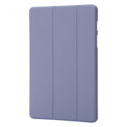 For Samsung Galaxy Tab S9+ / S10+ 3-Fold Holder Silicone Leather Tablet Case(Purple)