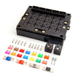 40A Car New Energy Multi-Way Fuse Relay Box Fuse Holder with 15pcs Fuse Blades, Style:5 Pin - Fuse by PMC TechLife | Online Shopping South Africa | PMC TechLife | Buy Now Pay Later Mobicred
