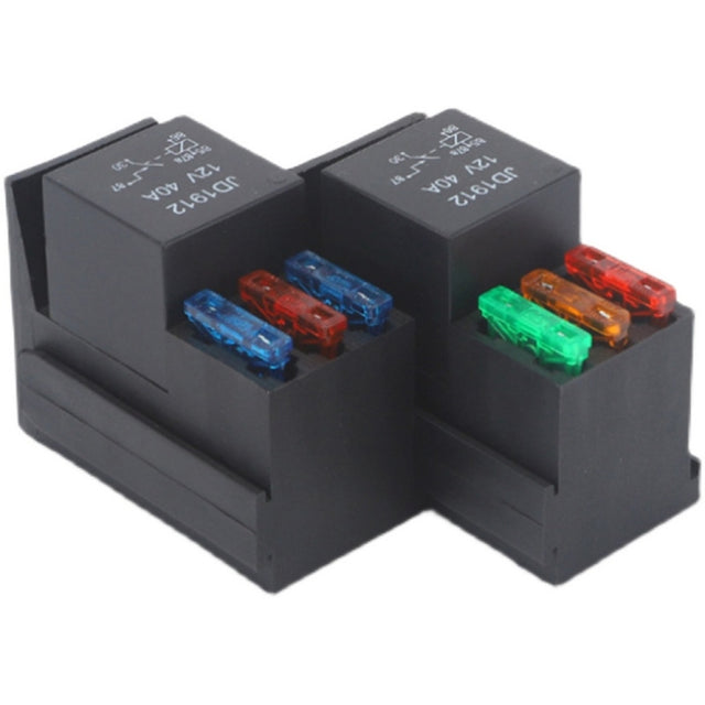 12V 4 Pin Car RV Engine Compartment Multi-Way Fuse Holder 3 Ways With Relay Holder