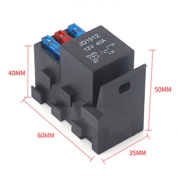 12V 4 Pin Car RV Engine Compartment Multi-Way Fuse Holder 3 Ways With Relay Holder