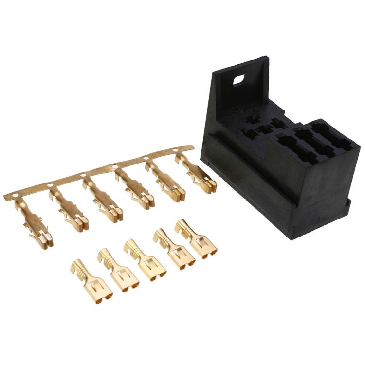 12V 4 Pin Car RV Engine Compartment Multi-Way Fuse Holder 3 Ways With Relay Holder