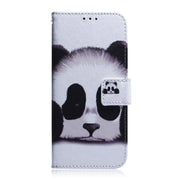 For Motorola Moto G Play 4G 2024 Coloured Drawing Flip Leather Phone Case(Panda)