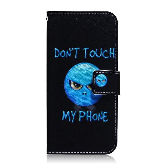 For Motorola Moto G Power 5G 2024 Coloured Drawing Flip Leather Phone Case(Anger)