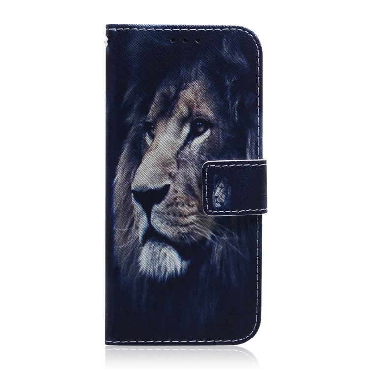 For Motorola Edge 2024 Coloured Drawing Flip Leather Phone Case(Lion) - Motorola Cases by PMC Jewellery | Online Shopping South Africa | PMC Jewellery | Buy Now Pay Later Mobicred