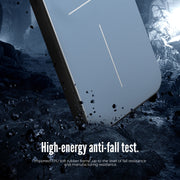 For iPhone 15 Pro R-JUST RJ52 3-Line Style Metal TPU Shockproof Phone Case(Silver)