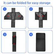 Oxford Cloth Car Trunk Folding Bicycle Storage Box with Dust Cover(Black)