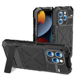 For iPhone 15 Pro Max R-JUST Metal + Silicone + Tempered Glass Life Waterproof Phone Case with Holder(Black) - free shipping - PMC TechLife - Order now!