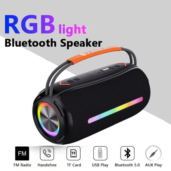 T&G X360 20W RGB Colorful Bluetooth Speaker Portable Outdoor 3D Stereo Speaker(Red)