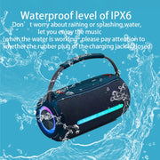 T&G X360 20W RGB Colorful Bluetooth Speaker Portable Outdoor 3D Stereo Speaker(Blue)