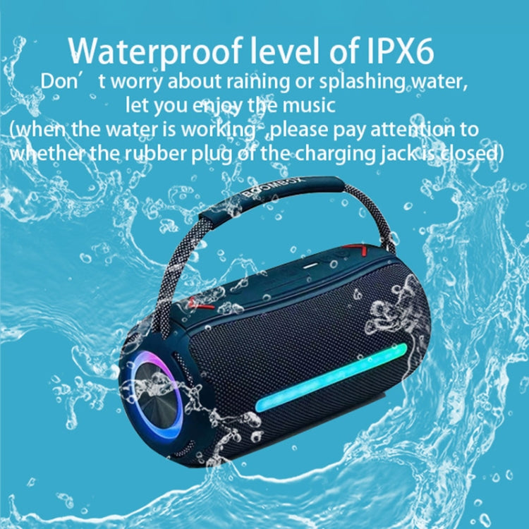 T&G X360 20W RGB Colorful Bluetooth Speaker Portable Outdoor 3D Stereo Speaker(Red)