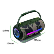 T&G X360 20W RGB Colorful Bluetooth Speaker Portable Outdoor 3D Stereo Speaker(Blue)