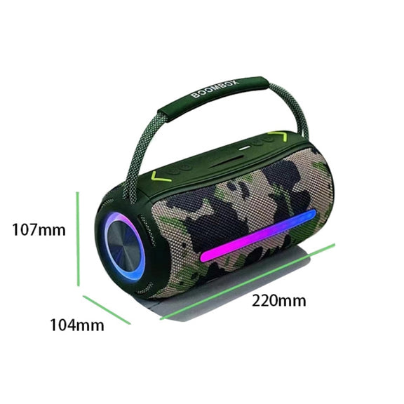 T&G X360 20W RGB Colorful Bluetooth Speaker Portable Outdoor 3D Stereo Speaker(Blue)