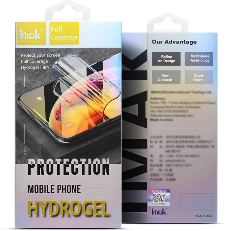 For iPhone 15 2pcs/Set imak Curved Full Screen Hydrogel Film Protector
