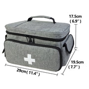 Small Medicine Storage Bag Home First Aid Kit(Grey)