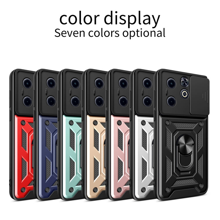 For Infinix Hot 40i / Smart 8 Sliding Camera Cover Design TPU+PC Phone Case(Black) - Infinix Cases by PMC TechLife | Online Shopping South Africa | PMC TechLife | Buy Now Pay Later Mobicred