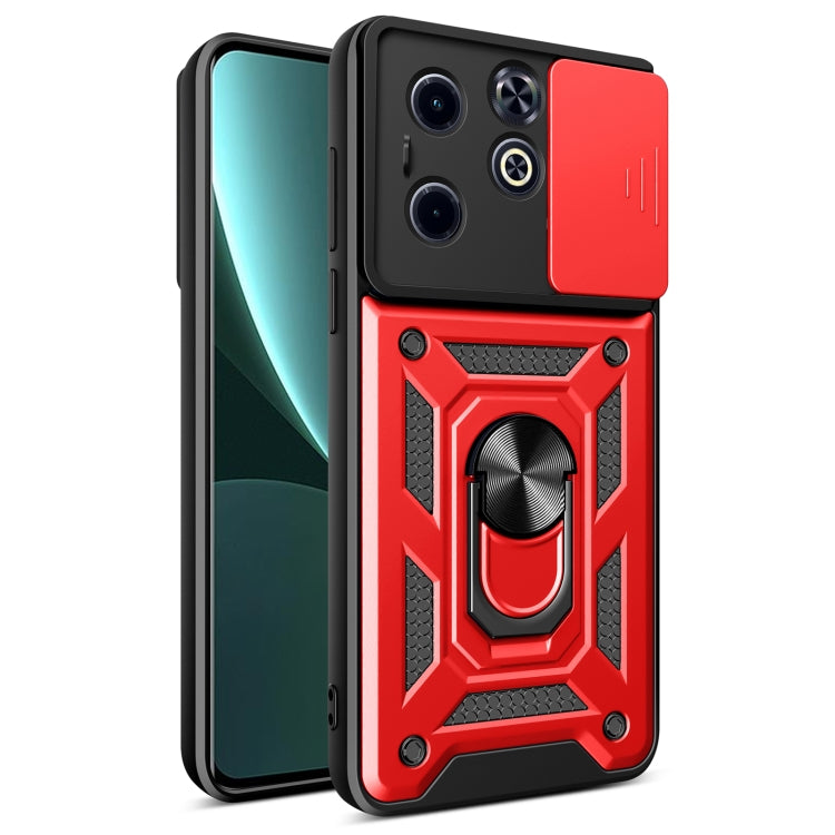 For Infinix Hot 40i / Smart 8 Sliding Camera Cover Design TPU+PC Phone Case(Red) - free shipping - PMC TechLife - Order now!