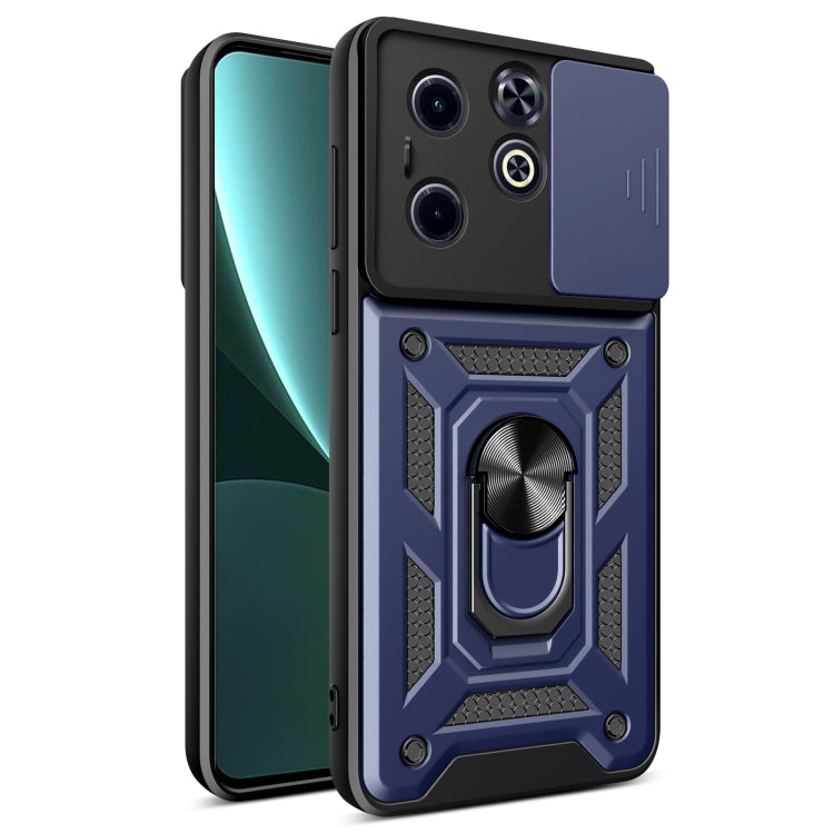 For Infinix Hot 40i / Smart 8 Sliding Camera Cover Design TPU+PC Phone Case(Blue) - free shipping - PMC TechLife - Order now!