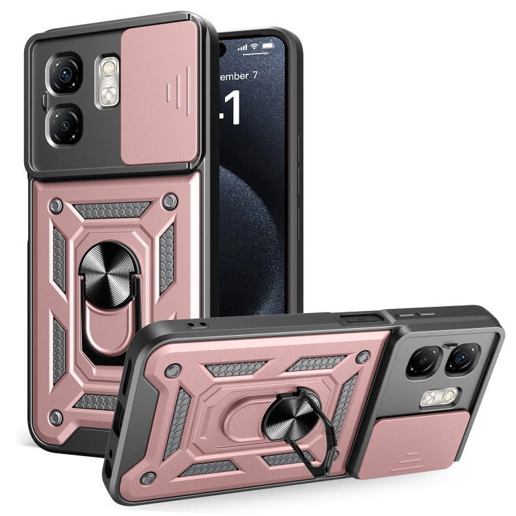 For Infinix Smart 9 / Hot 50i Sliding Camera Cover Design TPU+PC Phone Case(Rose Gold) - free shipping - PMC TechLife - Order now!