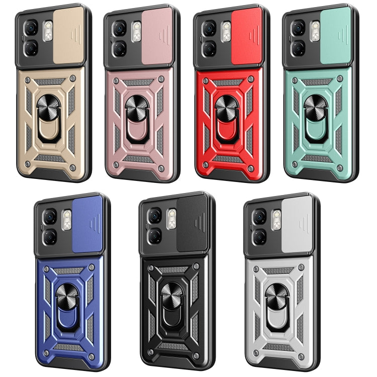 For Infinix Smart 9 / Hot 50i Sliding Camera Cover Design TPU+PC Phone Case(Rose Gold) - free shipping - PMC TechLife - Order now!