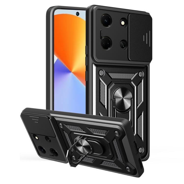 For Infinix Note 30 5G Sliding Camera Cover Design TPU+PC Phone Case(Black) - free shipping - PMC TechLife - Order now!