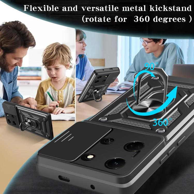 For Infinix Note 30 5G Sliding Camera Cover Design TPU+PC Phone Case(Blue) - free shipping - PMC TechLife - Order now!