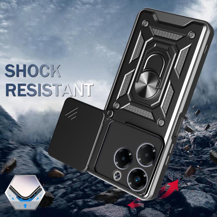 For Infinix Note 40X 5G Sliding Camera Cover Design TPU+PC Phone Case(Red) - free shipping - PMC TechLife - Order now!