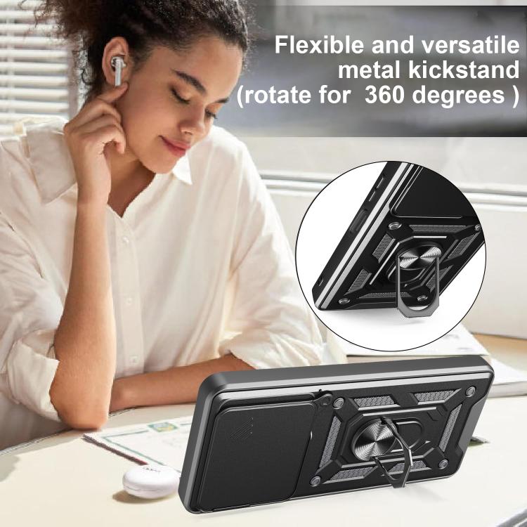 For Infinix Note 40X 5G Sliding Camera Cover Design TPU+PC Phone Case(Green) - free shipping - PMC TechLife - Order now!