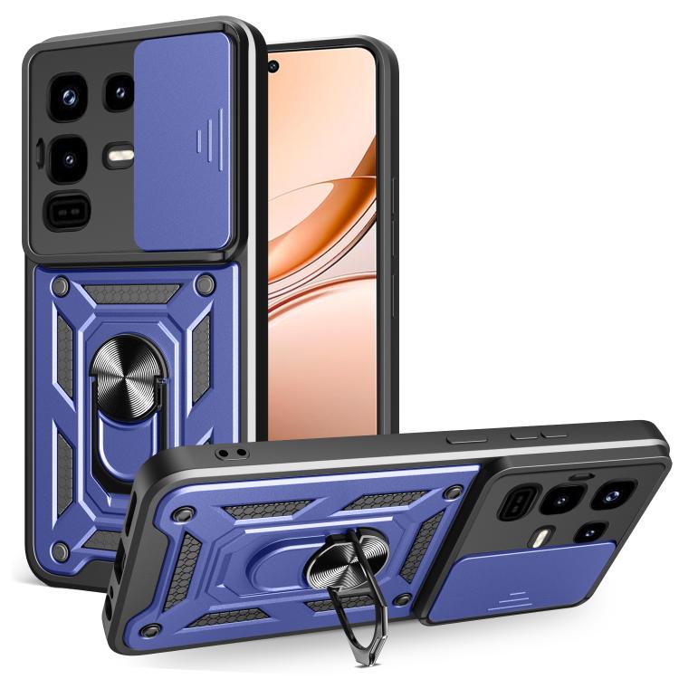 For Infinix Note 50 Pro 4G Sliding Camera Cover Design TPU+PC Phone Case(Blue) - free shipping - PMC TechLife - Order now!