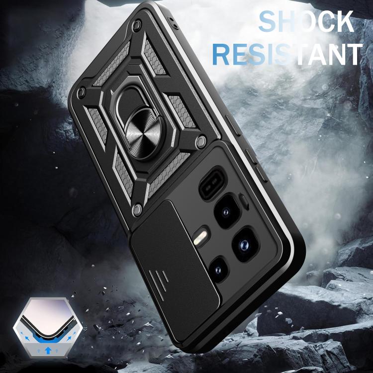 For Infinix Note 50 Pro 4G Sliding Camera Cover Design TPU+PC Phone Case(Gold) - free shipping - PMC TechLife - Order now!