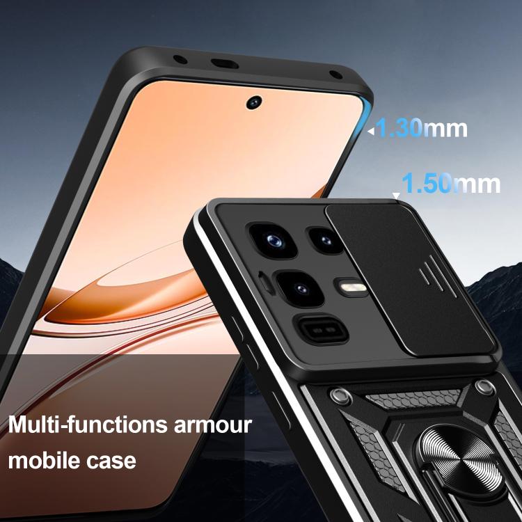 For Infinix Note 50 Pro 4G Sliding Camera Cover Design TPU+PC Phone Case(Gold) - free shipping - PMC TechLife - Order now!