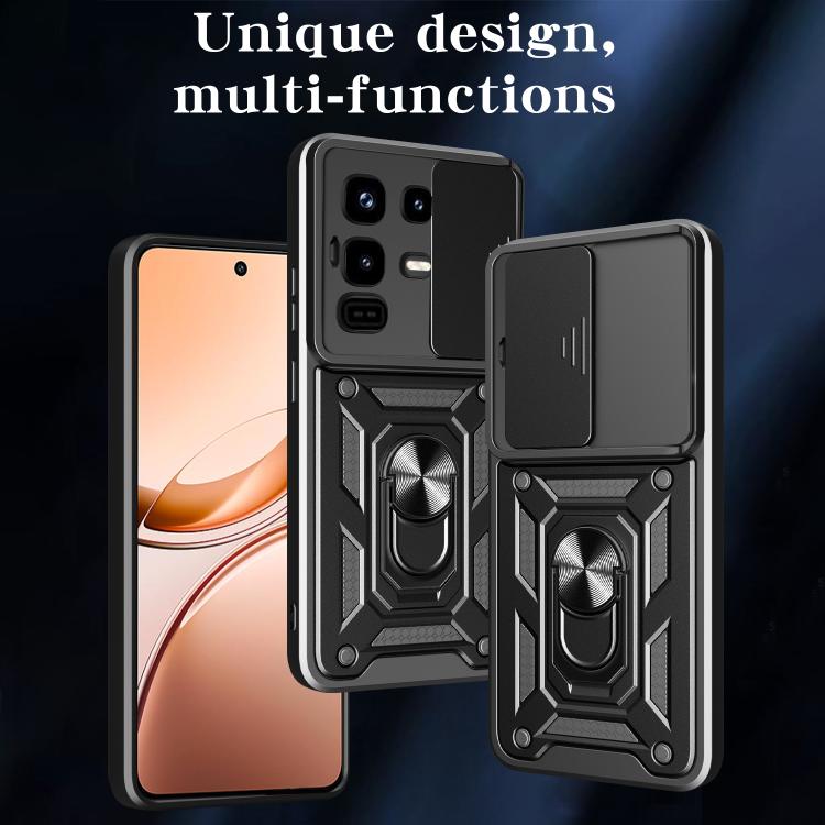 For Infinix Note 50 Pro 4G Sliding Camera Cover Design TPU+PC Phone Case(Silver) - free shipping - PMC TechLife - Order now!