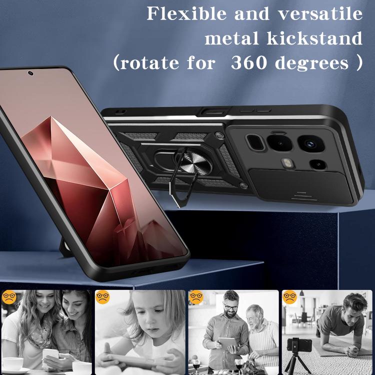 For Infinix Note 50x Sliding Camera Cover Design TPU+PC Phone Case(Blue) - free shipping - PMC TechLife - Order now!