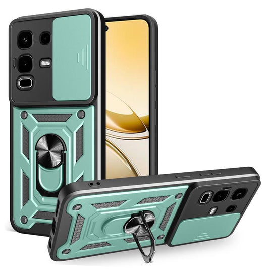 For Infinix Note 50s Sliding Camera Cover Design TPU+PC Phone Case(Green) - free shipping - PMC Jewellery - Order now!