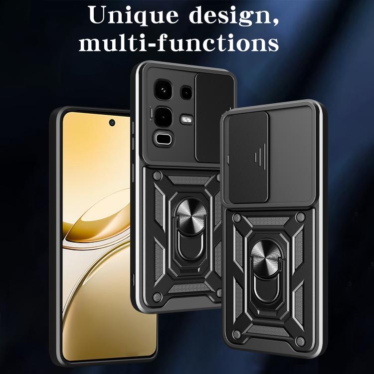 For Infinix Note 50s Sliding Camera Cover Design TPU+PC Phone Case(Gold) - free shipping - PMC TechLife - Order now!