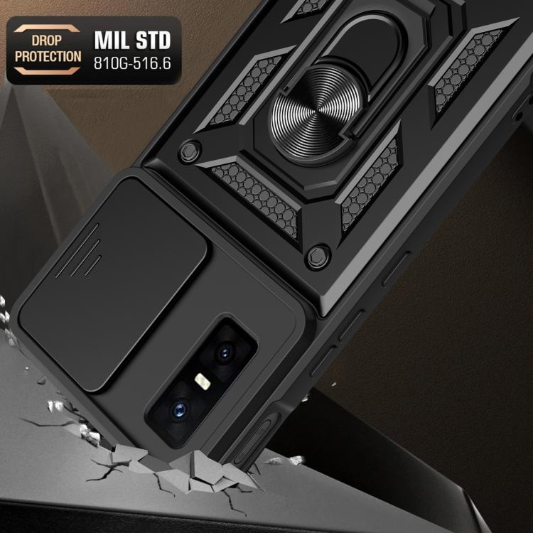 For Infinix GT 30 Pro Sliding Camera Cover Design TPU+PC Phone Case(Black) - free shipping - PMC TechLife - Order now!