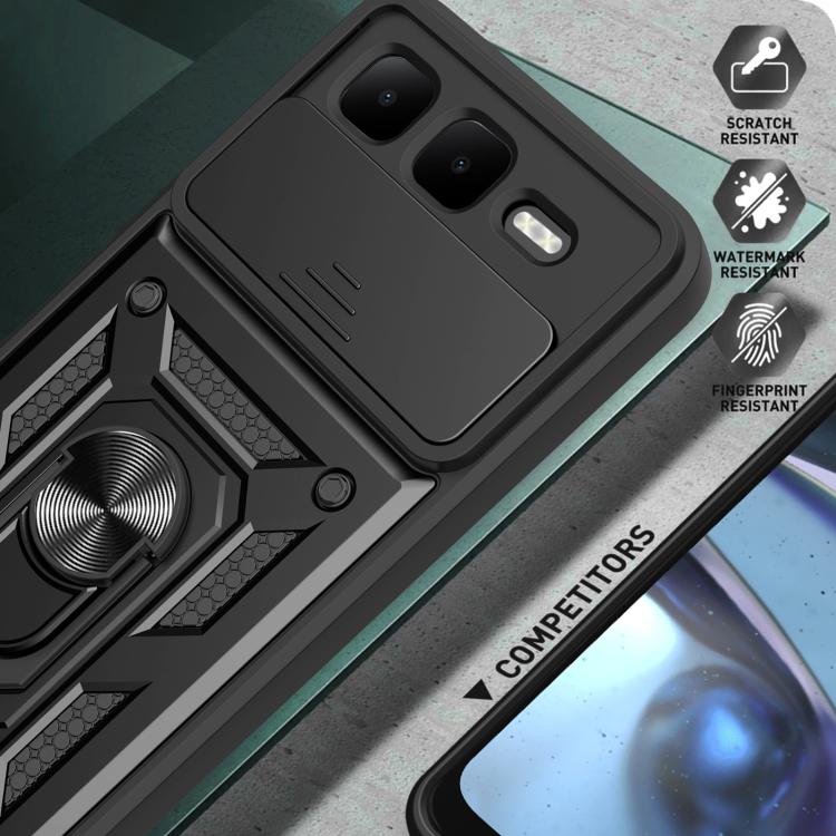 For Infinix Smart 10 Plus 4G Sliding Camera Cover Design TPU+PC Phone Case(Blue) - free shipping - PMC TechLife - Order now!