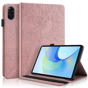 For Honor Pad X9 / X8 Pro Tree Life Series Embossed Leather Tablet Case(Rose Gold)