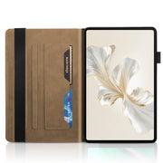 For Honor Pad 9 Tree Life Series Embossed Leather Tablet Case(Brown)
