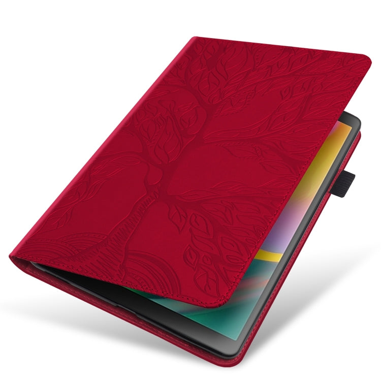 For Honor Pad X8a Tree Life Series Embossed Leather Tablet Case(Red) - Honor by PMC TechLife | Online Shopping South Africa | PMC TechLife | Buy Now Pay Later Mobicred
