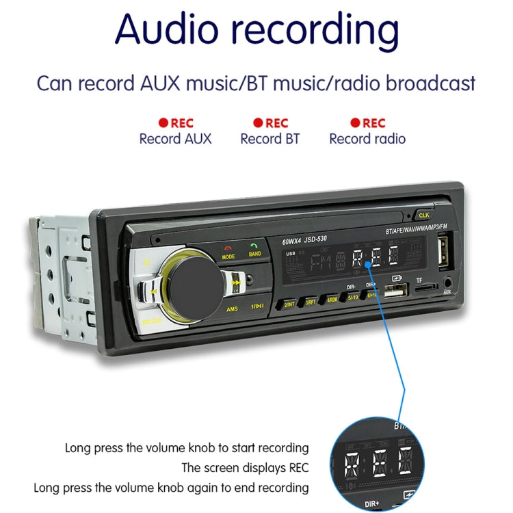 JSD-530 Bluetooth 5.0 Car MP3 Player Support FM / Smart Voice Assistant / Mobile APP - Car MP3 & MP4 & MP5 by PMC TechLife | Online Shopping South Africa | PMC TechLife | Buy Now Pay Later Mobicred