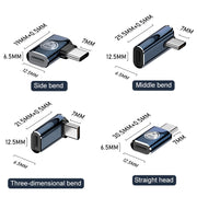 8 Pin to USB-C / Type-C Male Adapter Supports Charging & Data Transmission, Style:Side Bend