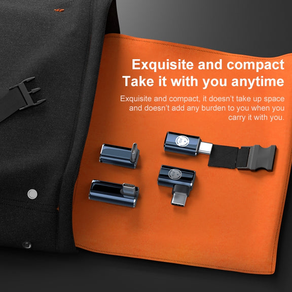8 Pin to USB-C / Type-C Male Adapter Supports Charging & Data Transmission, Style:Side Bend