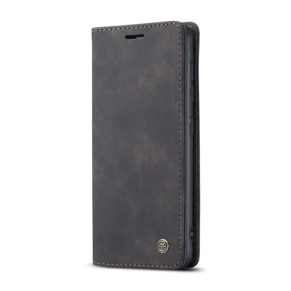 For Samsung Galaxy A31 CaseMe-013 Multifunctional Retro Frosted Horizontal Flip Leather Case with Card Slot & Holder & Wallet(Black)