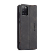 For Samsung Galaxy A31 CaseMe-013 Multifunctional Retro Frosted Horizontal Flip Leather Case with Card Slot & Holder & Wallet(Black)